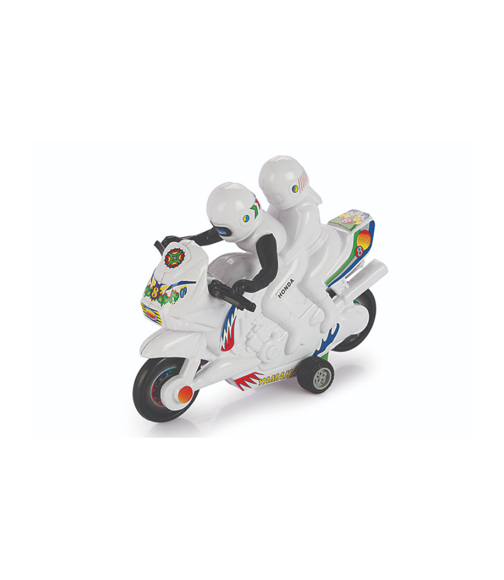 Plastic Pull Back Racing Bike