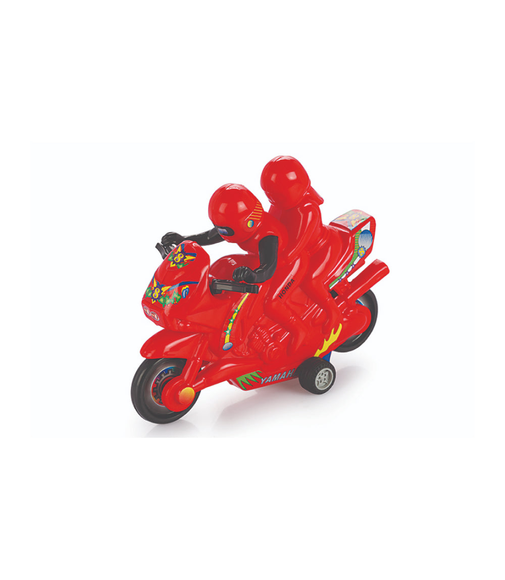 Plastic Pull Back Racing Bike