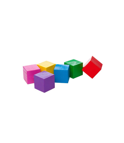 Color Sorting Wooden Cubes