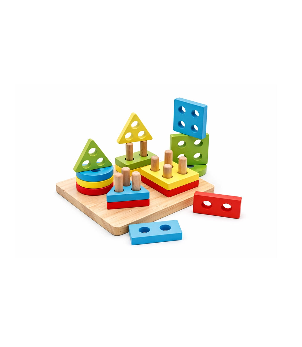 Wooden Shape Sorting Board