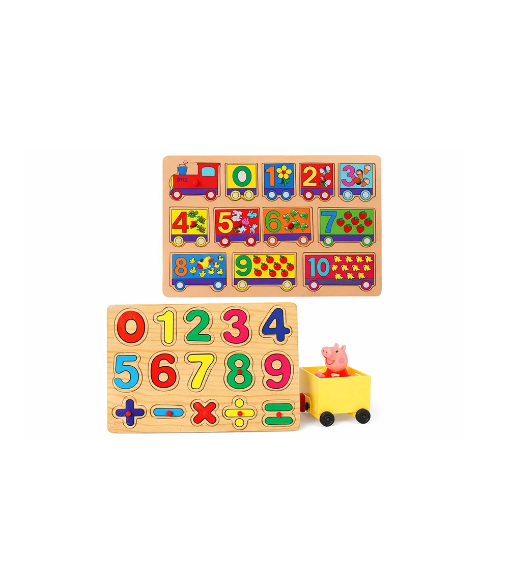 Wooden Numbers Train Puzzle