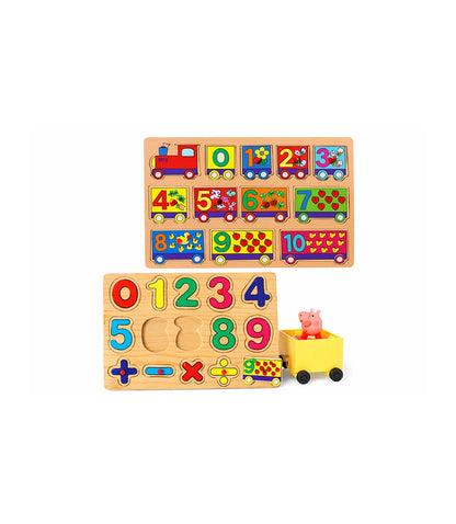 Wooden Numbers Train Puzzle