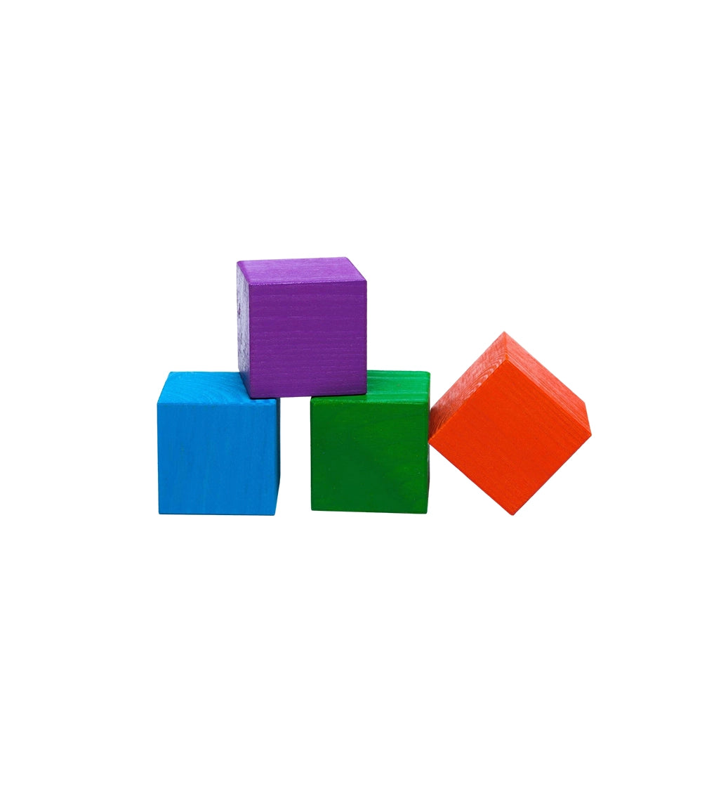 Color Sorting Wooden Cubes