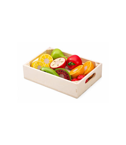 Kids Wooden Fruit Playset