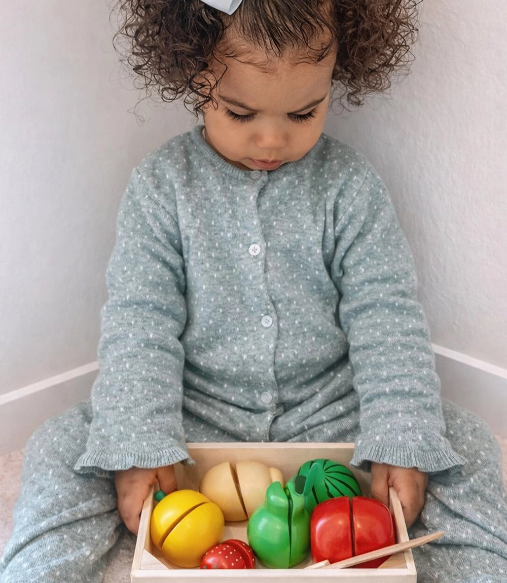 Kids Wooden Fruit Playset