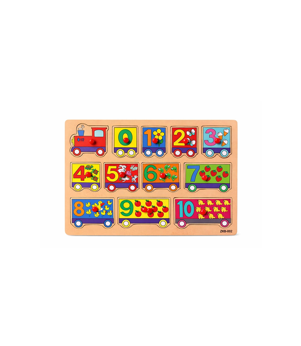 Wooden Numbers Train Puzzle