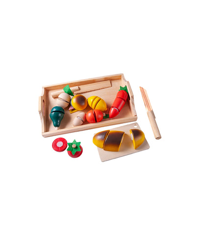 Wooden Fruit Cutting Play Set